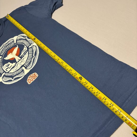 Hey Dude Graphic T-Shirt Lot 2 Men’s Large Black Cowboy Hat Blue Whale Tail - Picture 14 of 15